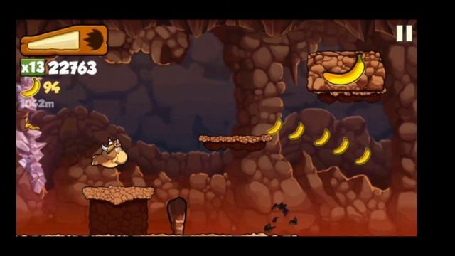 Banana Kong - ¿Cuántas bananas obtienes al destruir una roca fósil? ||Banana Kong||-Gameplay