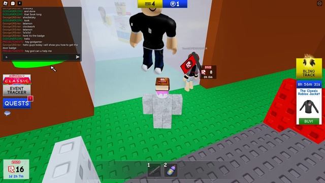 Roblox The Classic How To Get "Character Doors" Badge Tutorial