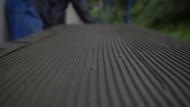 Шаг 1.1 Монтаж гибкой керамики