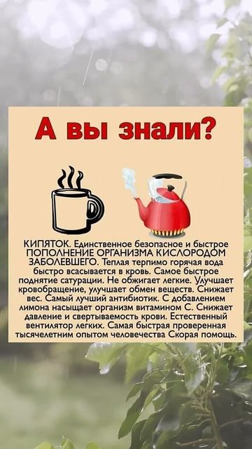А ВЫ ЗНАЛИ что это очень полезно?