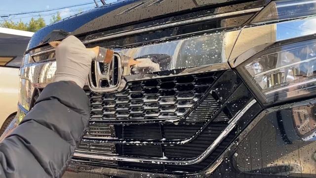 【洗車】N-BOXを徹底洗車　下地処理　油分除去　スケール除去　スパシャン施工【スパシャン】