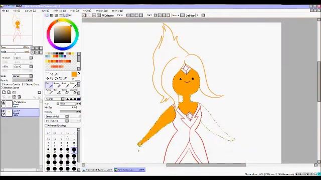 Flame princess speedpaint