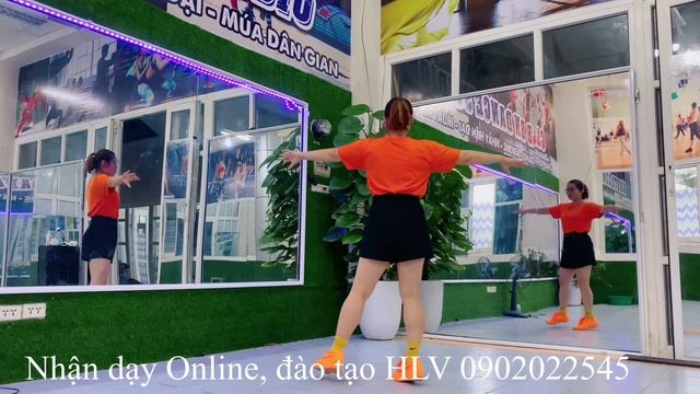 Hướng dẫn chi tiết nhảy Shuffle Dance TRÁNH DUYÊN 32b #tutorial #shuffledance #BichNgocaerobics