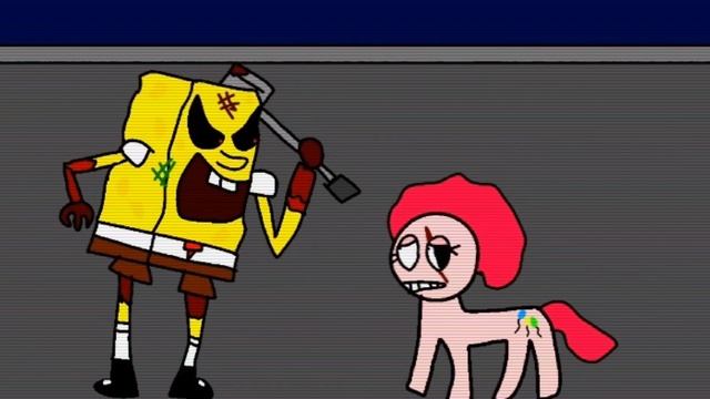 Nash &friends tunes.exe madness: Spongebob.exe killer vs Pinkie pie terrifying