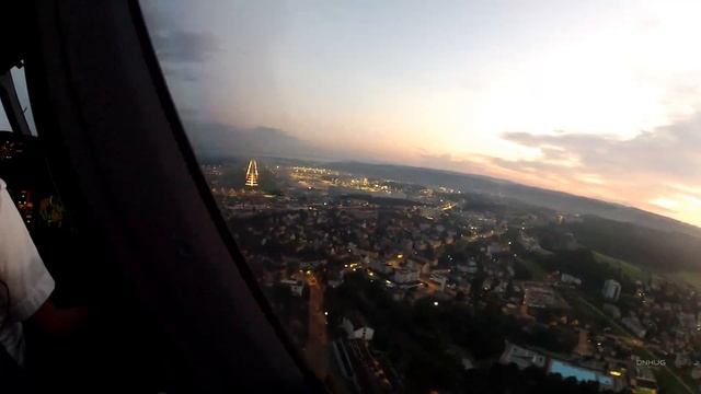 LSZH A333 South Approach and Landing