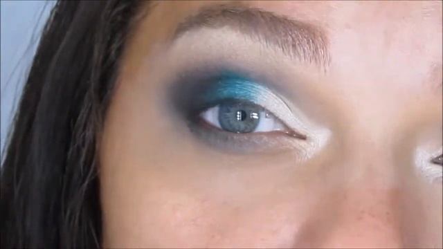 Blue Flame Hair Inspired Makeup Look