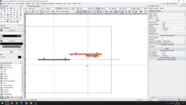Vectorworks Spotlight 2023, Rigging tool "The hook support" #Vectorworksmovies