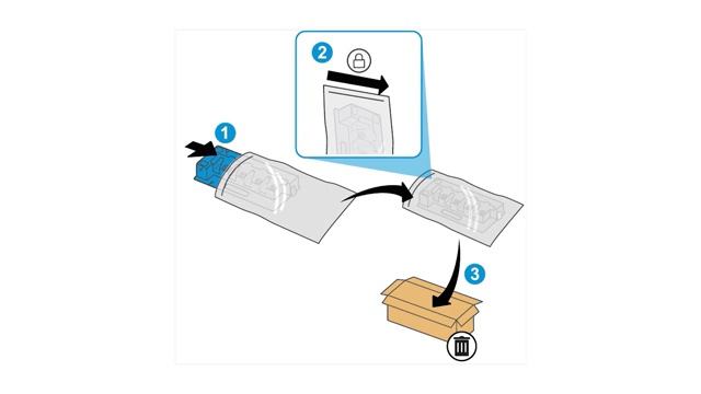 Remplacement de l'unité de collecte de toner | HP Color LaserJet Managed MFP série E786 | HP Suppor