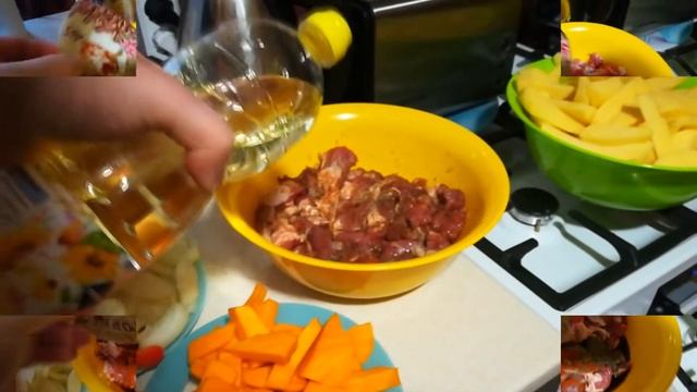 М'ясо із гарбузом в духовці #м'ясо #гарбуз #духовка #рецепт #готовка