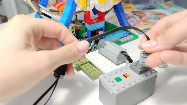 С такой скоростью и улететь можно 😂 Американские горки. LEGO technic. Колесо обозрения 🎡 31119 #le