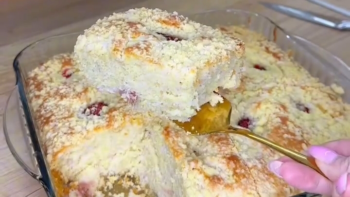 Клубничный ПИРОГ...🥧🍓☕😋    Рецепт в описании ✍️