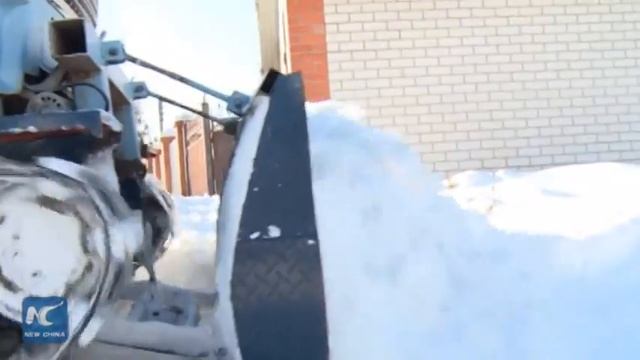 WOW! 59-year old Russian inventor constructs snowplough from Lada car