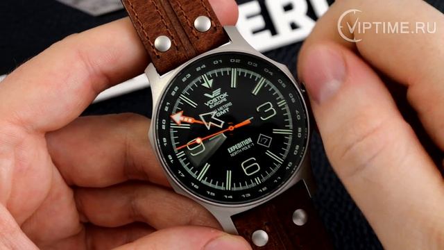 Мужские часы с GMT Восток Европа Экспедиция 515 24H 595A501