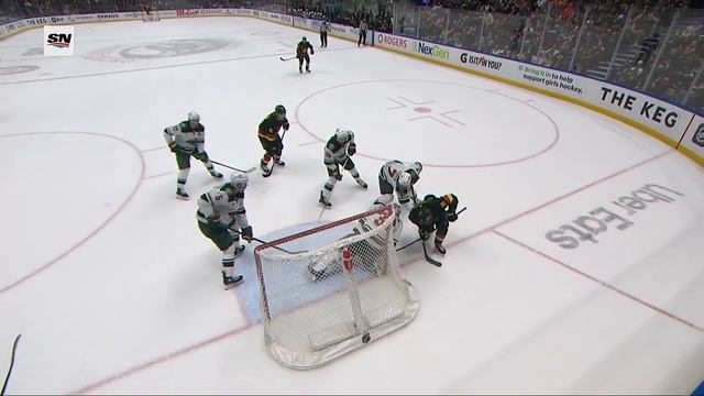 Wild's Filip Gustavsson Robs Conor Garland On Goal Line With Great Pad Save