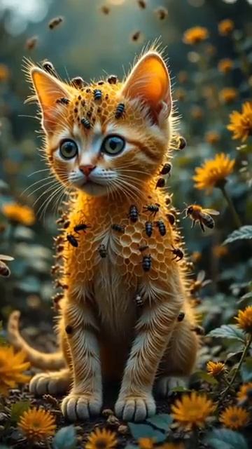 Kitten Turns Into HONEYCOMB After Bee Attack