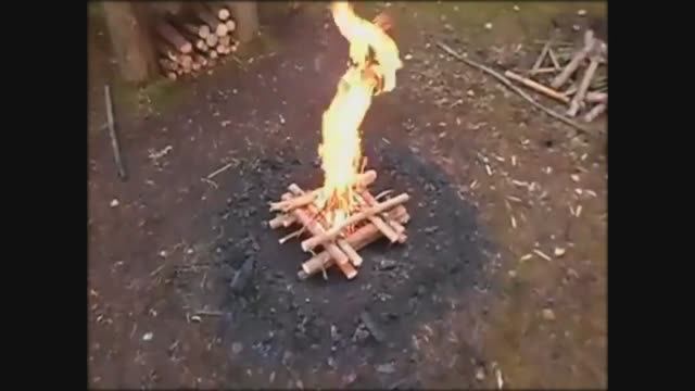 ВЫЖИВАНИЕ В ЛЕСУ ГОТОВЛЮ ЯИЧНИЦУ С ЖАРЕНЫМИ СОСИСКАМИ НА КОСТРЕ