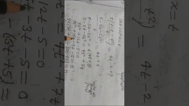 5(tan²x - cos²x) = 2Cos2x + 9 then the Value of Cos4x is