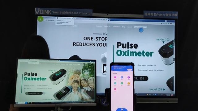 Vdink interactive whiteboard touch screen smart board for classroom education online teaching