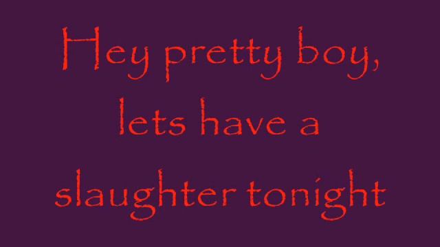 "Serial killer girl come on, kill me" Snow White's poison bite (lyrics)