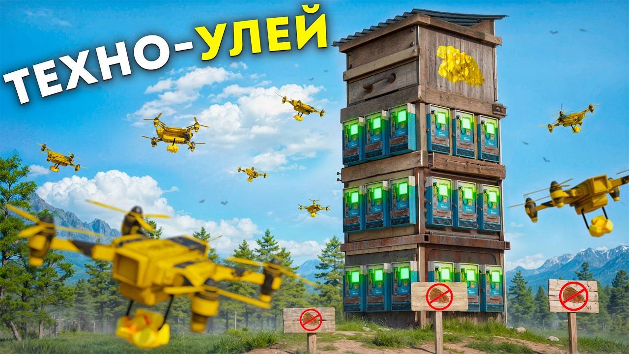 МИЛЛИОН серы и не капли МЕДА! Создал ЭКОНОМИЧЕСКИЙ ХАОС с помощью ТЕХНО-УЛЬЯ в игре РАСТ   RUST