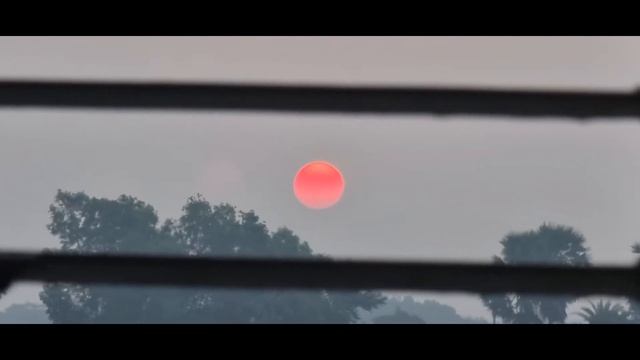 Sun color when rise ! সকালের রক্তিম সূর্য!