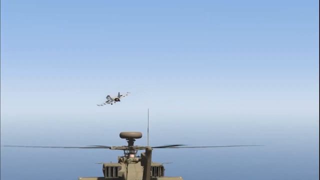 Apache A-64 Help To Shoot Down  jets At Army Base  Gta5