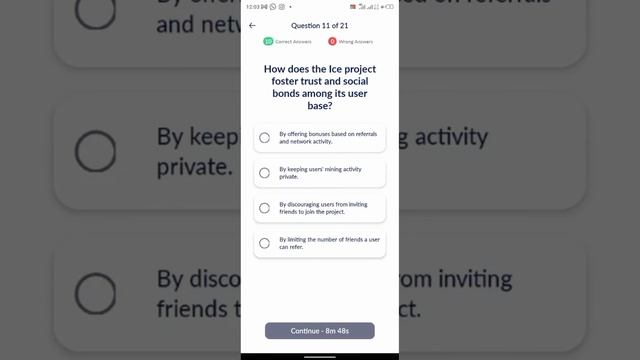 How to do ICE Network KYC Step 3 (Quiz Answers)| ICE KYC 3