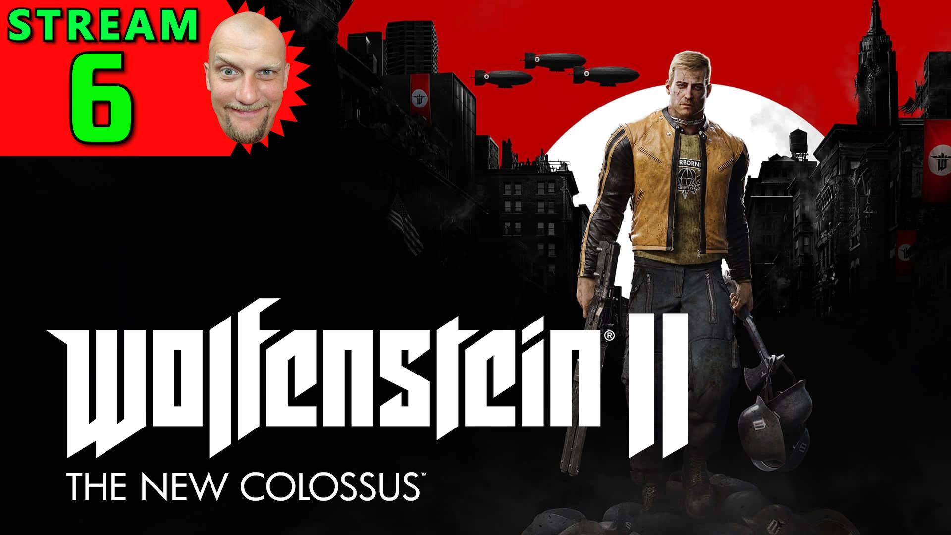 💽6🍀Wolfenstein II: The New Colossus 🍀Первое Прохождение - Стрим [1440]🍀Hard-Режим🍀НА СКРЁБОНЕБ