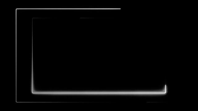 White NEON FRAME | Glowing Border | Latest Design | Rectangle Frame | Template | LOOP VIDEO | AE