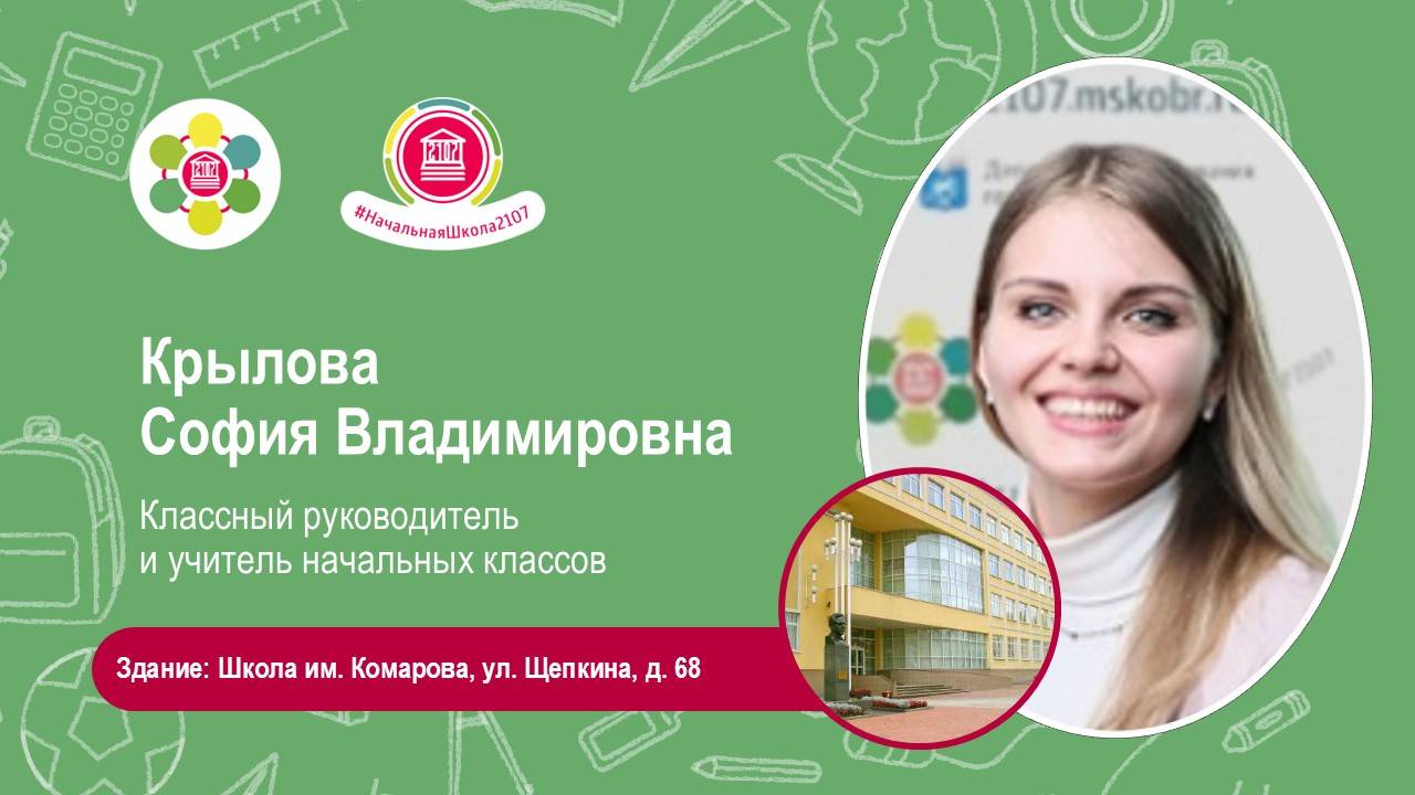 Крылова София Владимировна. Учителя будущих первоклассников - 2025