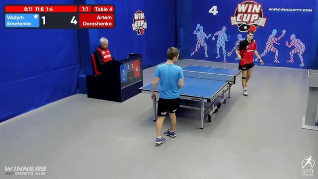 12:30 Vadym Smetenko 3-2  Artem Doroshenko   South 1 WIN CUP 13.10.2022 | TABLE TENNIS WINCUP