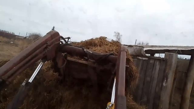 Трактора🚜 Т-16. Погрузка перегноя