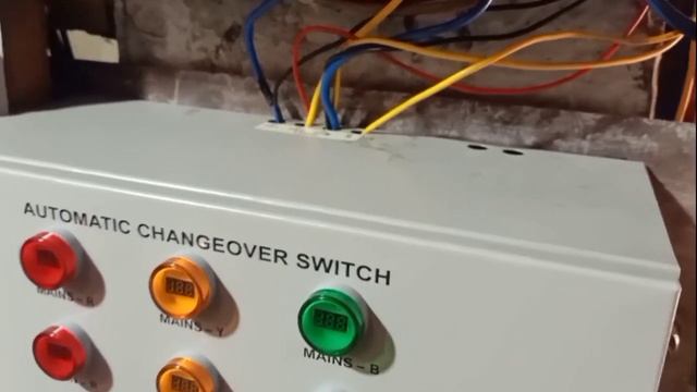 3 phase automatic changeover  kaise set kre???? three phase (100Amp) automatic change over conectio