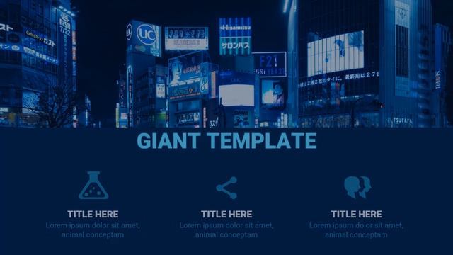 Free Download PTT Template Elegant Blue for Business