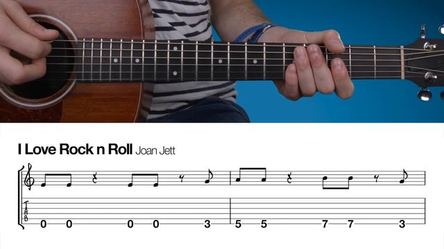 I Love Rock n Roll | Beginners Guitar Lesson