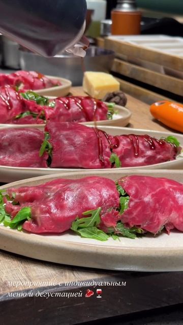 Вечер в мясном ресторане Marmo