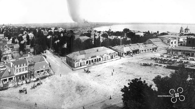 Таганрог панорама Соборной площади (вид с колокольни), прим.1904-1905 г.г.