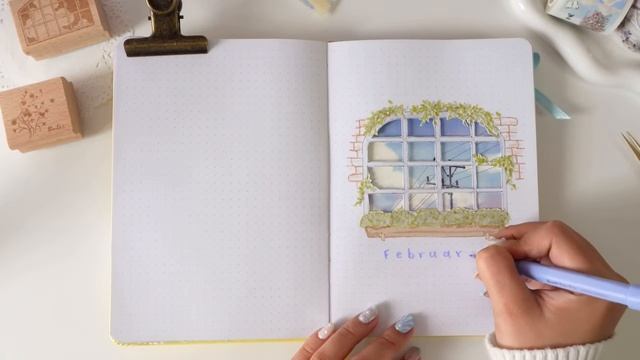 Bullet Journal Febrero 2025 | Plan with me ☁️