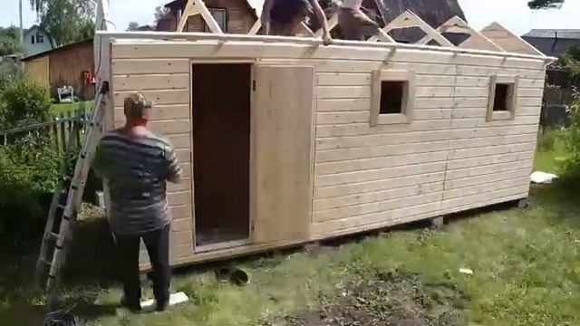 Баня 2х6 за один день!
