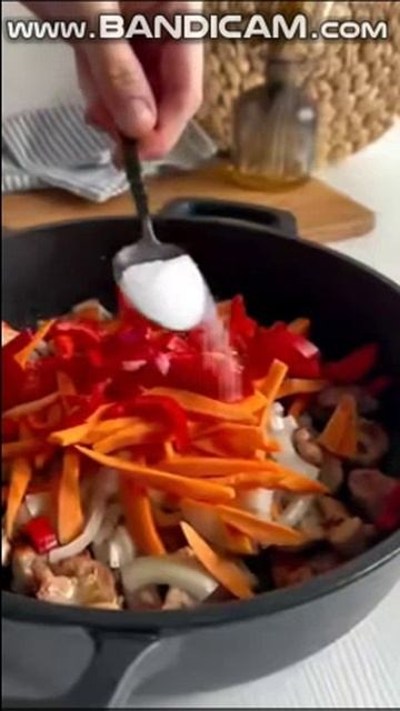 Повседневный гарнир из куриного филе!
