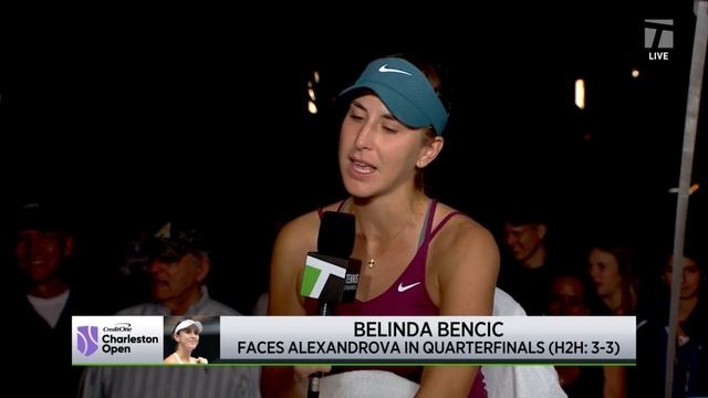 Belinda Bencic reveals the secret to her Harry Styles impersonation | 2023 Charleston Third Round