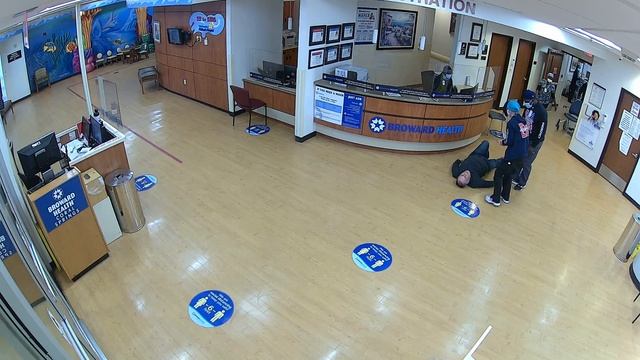 Man Collapses at Hospital After Heart Attack