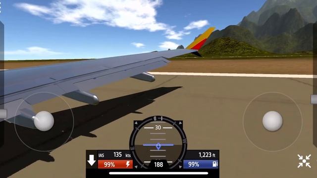 Wing camera takeoff a 737 MAX 8 Southwest Airlines livery!