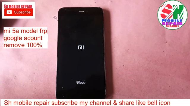Xiaomi MI 5A frp Google account gmail email  remove without computer 100% work #Shmobailerepair