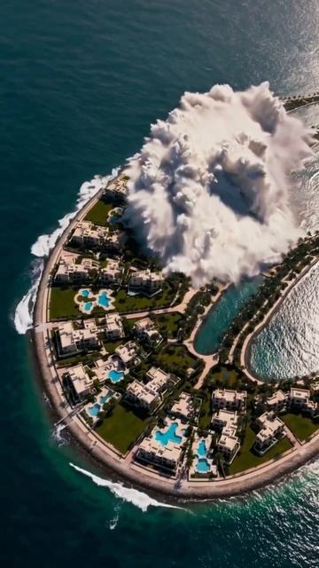 Газовый трубопровод взорвался на острове в Дубае (ai)