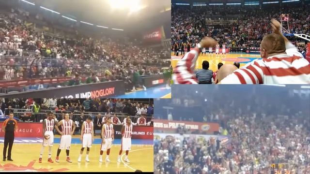 Red Star Belgrade - Unicaja - Start of game - Serbia Today