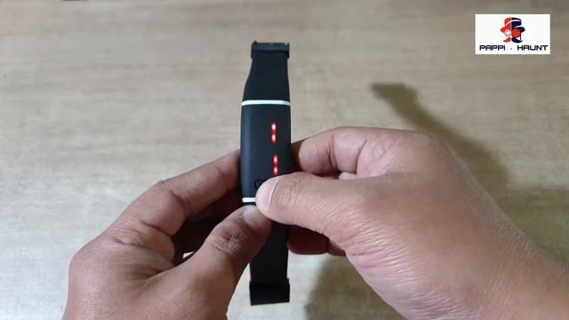 Pappi Haunt Imported Black Unisex Digital Led Bracelet Band Watch