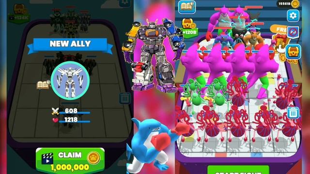 Merge Master Robot Transfarmar Vs Blue Monster - Like Merge Master Blue Monster Android Gameplay