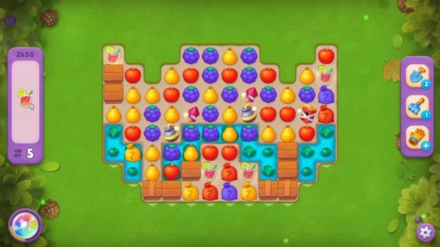 Gardenscapes super hard level 2688 12 moves no boosters