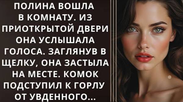 Истории из жизни. Полина вошла в комнату. Из приоткрытой двери она услышала голоса Заглянув в щелку